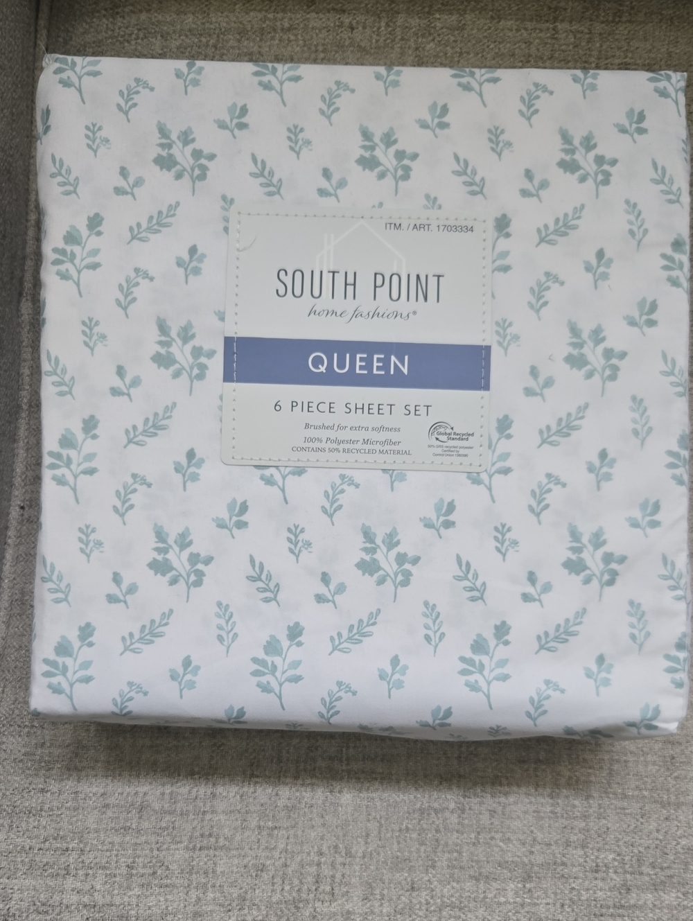 South Point Queen Sheet Set in Light Blue Floral ,We HAVE THIS 2 Different Color